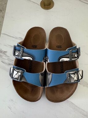 Birkenstock Kids Blue Two-Strap Sandals